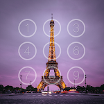 Cover Image of Download Eiffel Tower Pin Lock Screen  APK
