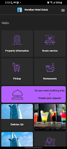 Android application GuestApp screenshort