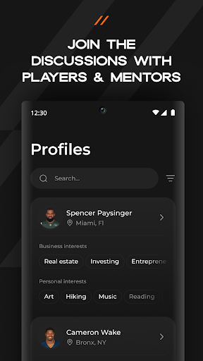 PAC - Pro Athlete Community Screen 3
