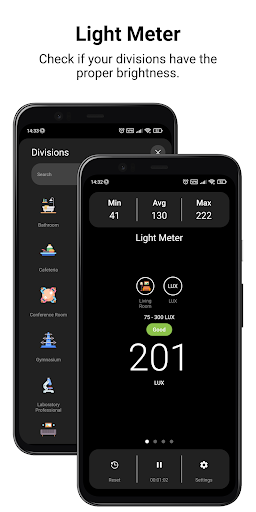 Android application LuxMaster - Light Meter screenshort