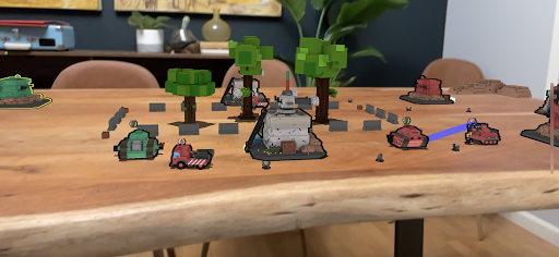 Table Trenches XREAL Demo Screen 3