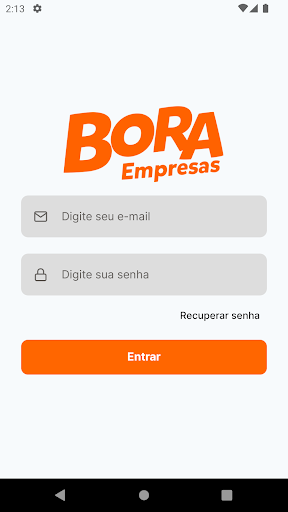 Android application Bora Delivery para Empresas screenshort