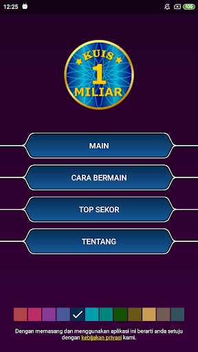Kuis Millionaire Indonesia Screen 2
