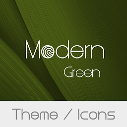 Imej ikon Modern Green Theme  + Icons