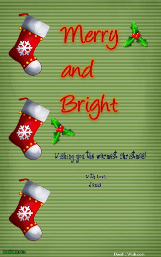 Christmas Cards 4 Doodle Text