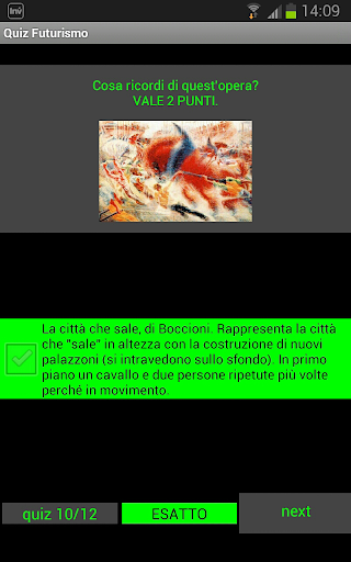 Futurismo Quiz Arte Screen 3