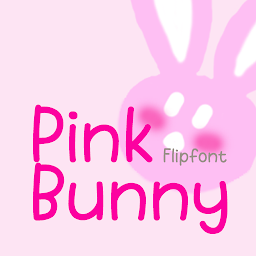 รูปไอคอน GFPinkBunny™ Latin Flipfont