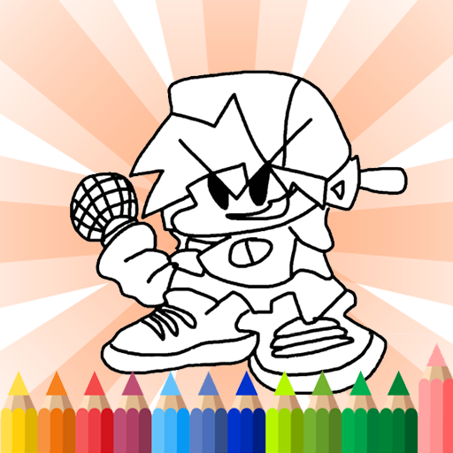 Coloring Page Game - FNF 2022 1.4 Icon