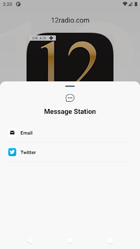 12radio.com Screen 3