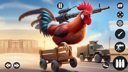 Android application Evil Chicken Gun Shooting Game screenshort