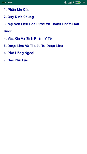 Android application Dược điển IV (Duoc dien 4) screenshort