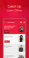 screenshot of Heart Radio App