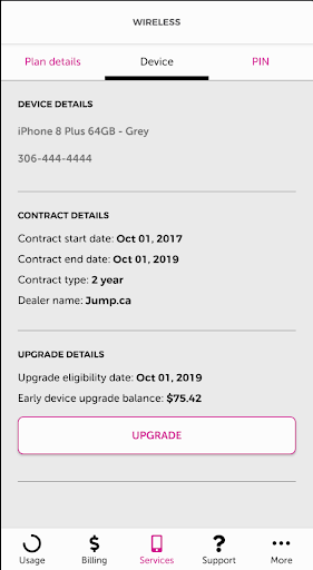 mySASKTEL Screen 3