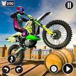 Cover Image of Tải xuống Impossible Stunts Bike Race: T  APK