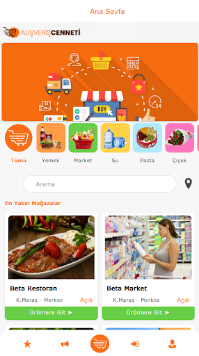 Android application Alışveriş Cenneti screenshort
