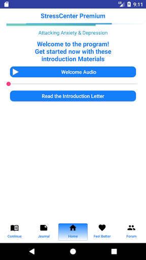Android application StressCenter screenshort