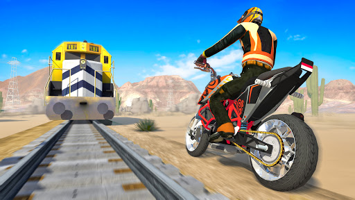 Bike vs. Train u2013 Top Speed Train Race Challenge screenshots 8