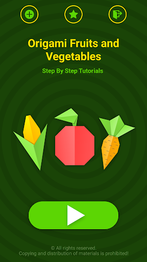 Origami Fruits & Vegetables Screen 2