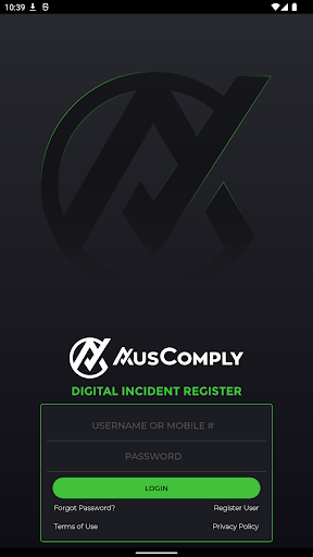 Android application AusComply screenshort