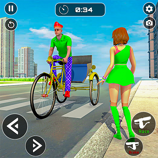 Rickshaw Driving Games 3D