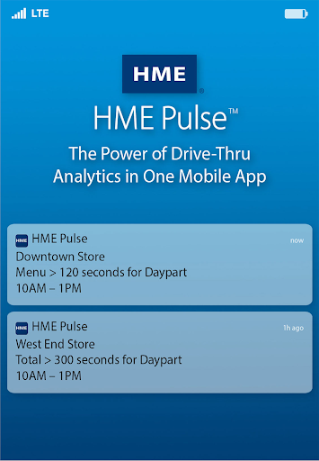 Android application HME Now Drive-Thru Analytics screenshort