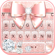 Rose Gold Luxury Bow Keyboard Theme