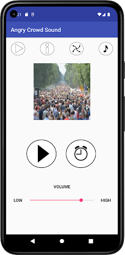 Android application Angry Crowd Sound screenshort