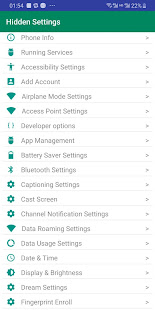 Hidden Settings For Android 1.7.5 APK screenshots 1