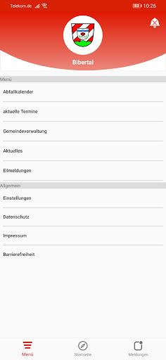 Bibertal-App Screen 2