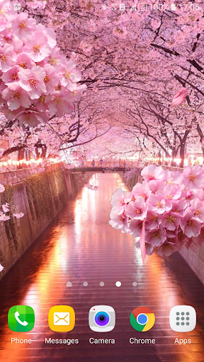 Android application Flowers 3D live wallpaper screenshort