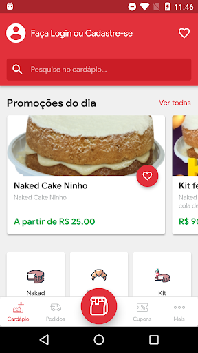 Android application Tetê Bolos screenshort