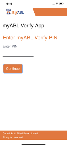 Android application myABL Verify screenshort