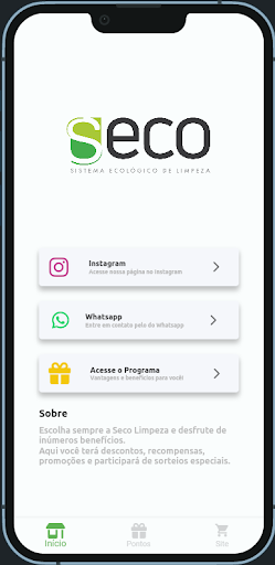 Android application Seco Limpeza VIP screenshort