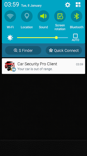 Car Security Alarm Pro Client Screen 2