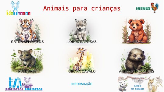 Animais para crianças
