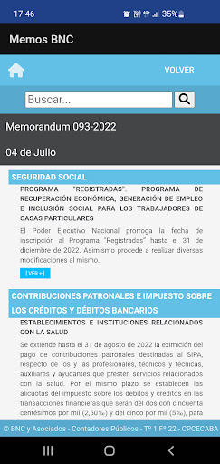 Android application BNC Memos screenshort