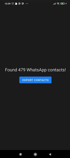 Android application WhatExport screenshort