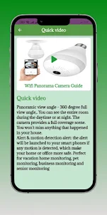 Wifi Panorama Camera Guide App