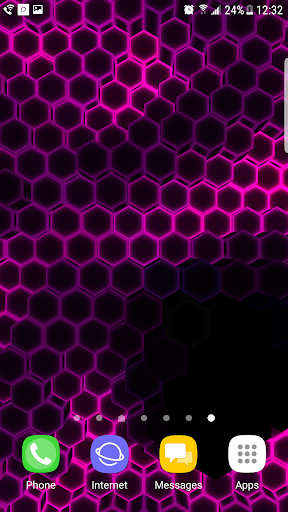 Hex Particles Live Wallpaper