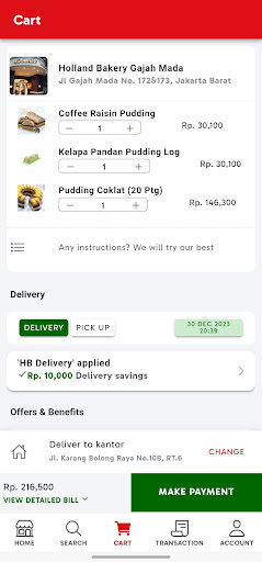 Holland Bakery - Shop & Reward Screen 3