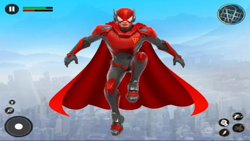 Android application Spider Fighter Flying Hero 3d screenshort