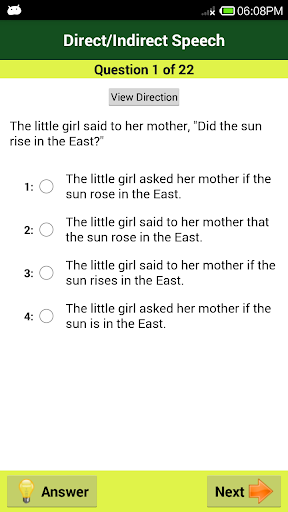 Verbal Ability Reasoning Q & A Screen 3