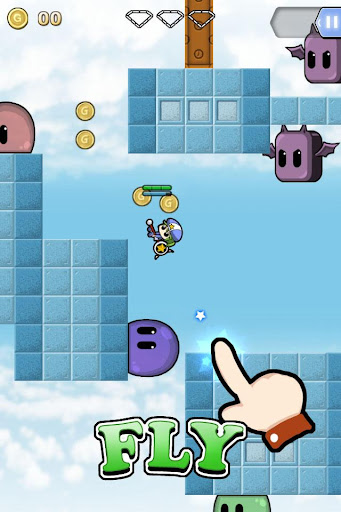 Android application Miracle Fly - Platformer Flyin screenshort