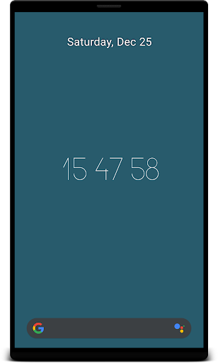 Android application Hex Clock Live Wallpaper screenshort