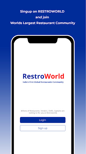 Android application Restroworld screenshort