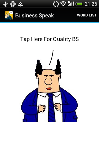 Android application Business Speak Generator screenshort