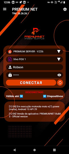 Android application PremiumVPN Conecta 4G screenshort
