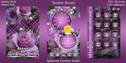 Android application Tender Roses theme screenshort