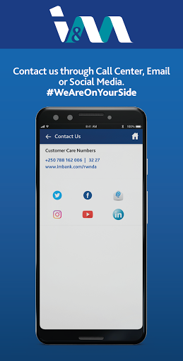 Android application I&M Rwanda Corporate screenshort