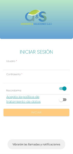 Android application A&S Gestion screenshort